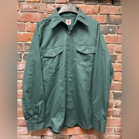 Carhartt Other - Vintage 70s Carhartt Button Down Work Shirt Made In Canada Medium